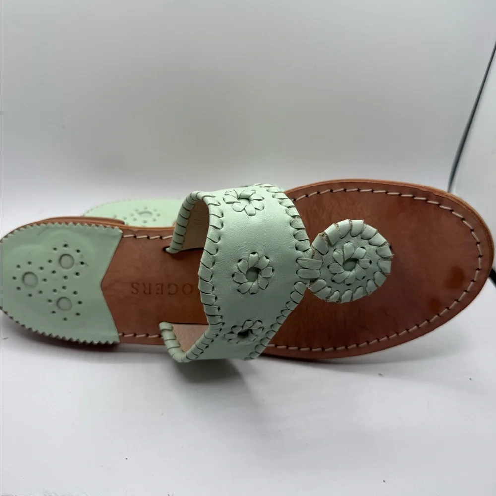 Jack Rogers Women's Light Green Sandals - Picture 3 of 8